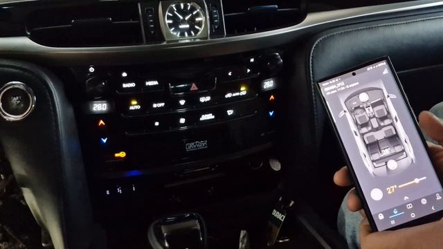 Управление климатом в машине лексус Lx570 помощью автосигнализации Pandora в Астане Казахстан смотреть онлайн