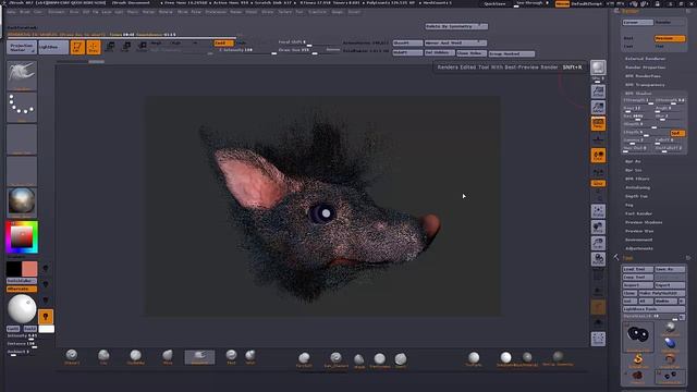 Time-lapse Fibermesh for Concept, Zbrush Sculpting and Editing in photoshop ( fur, hair ) смотреть онлайн