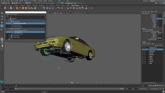 Làm xe lăn bánh (trong Autodesk Maya 2017) смотреть онлайн