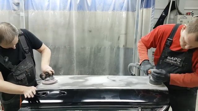 Как самостоятельно научиться шпаклевать Покраска Honda Accord подготовка двери часть1 смотреть онлайн