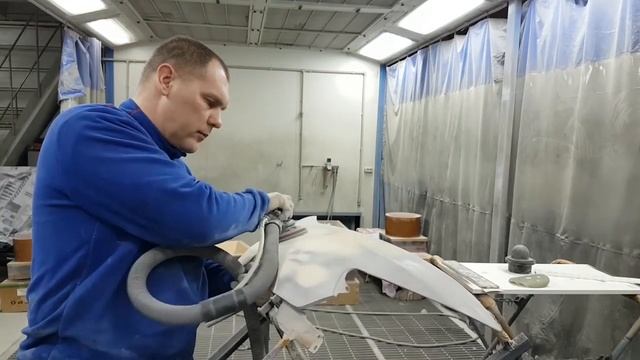 Как самостоятельно научиться шпаклевать подготовка крыла часть3 смотреть онлайн