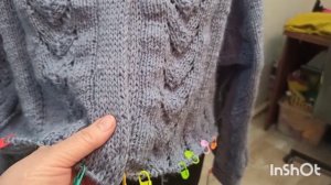 Влог вязальный. Ажурный кардиган из пряжи "пух норки"  Ализе 800, размер 56-60.