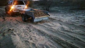 Лебёдка - транспортёр для легкового прицепа.