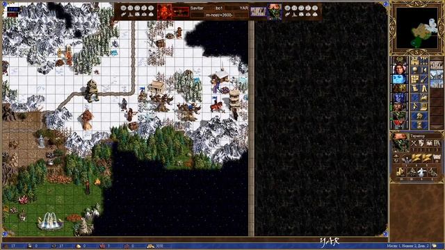 Heroes III. Герои 3. СНГ Онлайн. Savitar Vs YAR. Шаблон Mini-Nostalgia