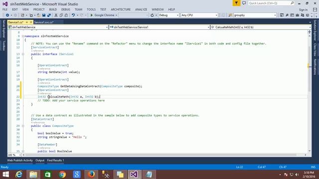 WCF: Creating web service using WCF and testing by WcfTestClient смотреть онлайн