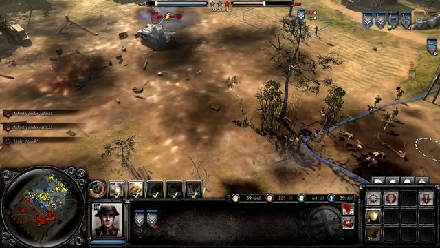 Company of Heroes 2: 4v4, Blitz-ed by axis armour смотреть онлайн