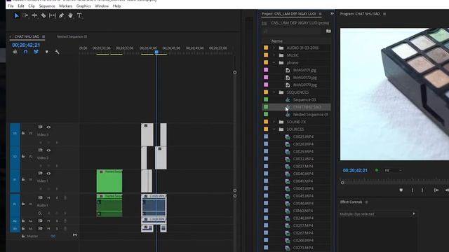4.TIMELINE: Nest-Snap-Linked Selection-Add Marker | Basic Adobe Premiere смотреть онлайн