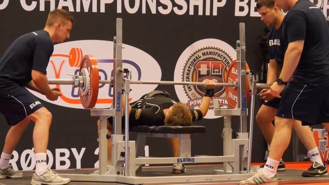 Inger Blikra (NOR) 2.att.: 137,5 kg 2014 IPF World Benchpress Championships смотреть онлайн