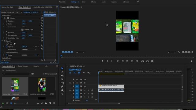 Rotate Video in Premiere Pro from Portrait/Vertical to Landscape/Horizontal смотреть онлайн