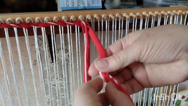 Плетения ковра на раме.Часть1. смотреть онлайн