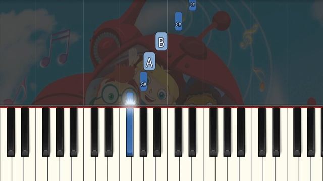 Little Einsteins Theme Song (FAST) Both Hands Easy Piano Tutorial смотреть онлайн