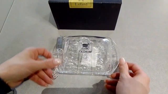 Масленка 17,5 х 10,5 х 9 см с ножом LEFARD "MUZA CRYSTAL" / 213364 смотреть онлайн
