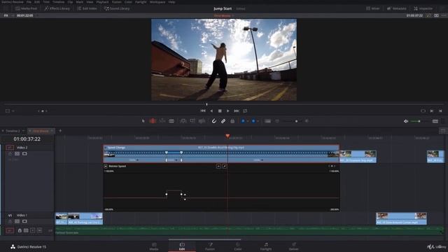Davinci Resolve Tutorial 81 Retime Speed Using Retime Curve смотреть онлайн