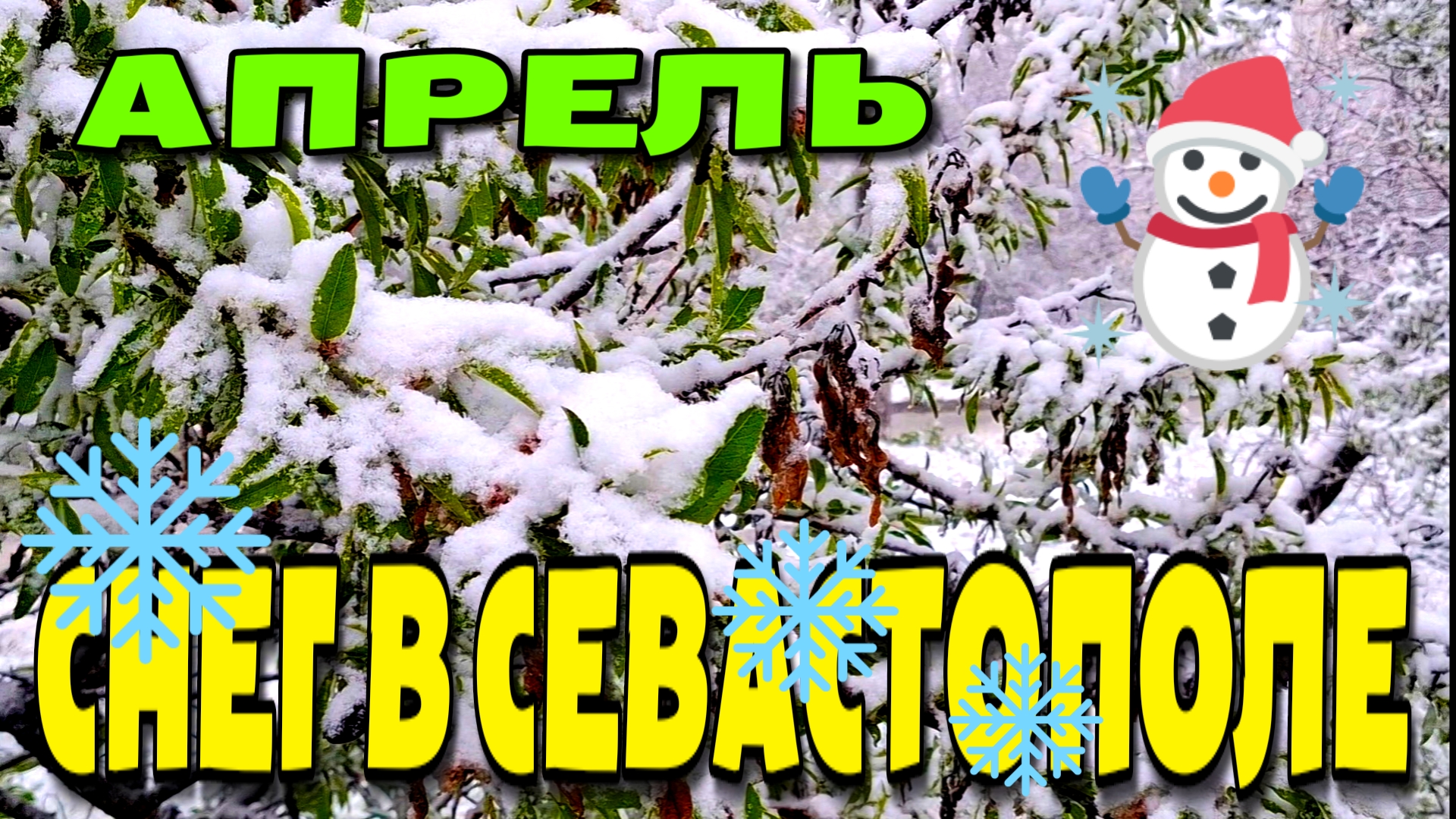 В СЕВАСТОПОЛЕ ПОШЕЛ СНЕГ. АПРЕЛЬСКИЙ КОЛЛАПС. ❄️❄️❄️ #севастополь #снегвкрыму #крым смотреть онлайн