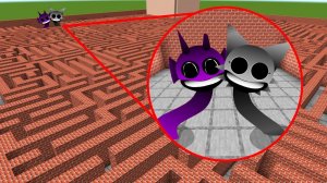 БОЛЬШОЙ СПРУНКИ ЛАБИРИНТ В Майнкрафте (Sprunki Incredibox)