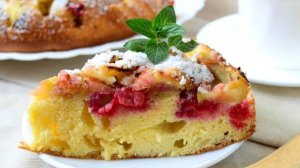 Простой рецепт пирога со сливами.