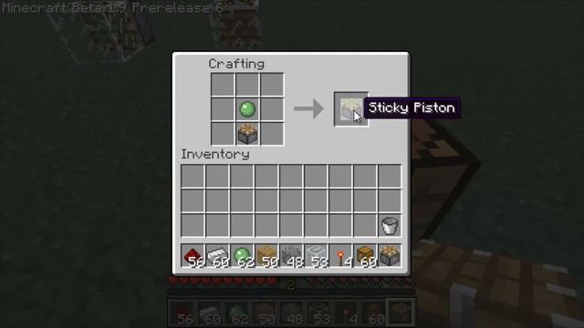 Minecraft: How To Craft - Pistons And Sticky Pistons!