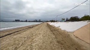 Как сейчас выглядит Центральный пляж в АНАПЕ! Есть ли ещё МАЗУТ? Море и пляж в Анапе 2025