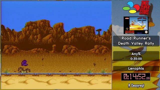 SNES Super Stars 2022 [33] Road Runner's Death Valley Rally (Any%) by Lenophis смотреть онлайн
