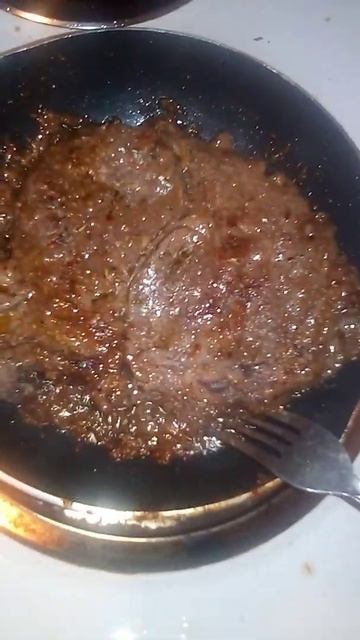 Cooking Steak And Poking It With A Fork