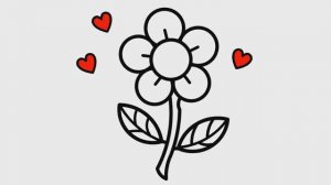 КАК ЛЕГКО НАРИСОВАТЬ милый ЦВЕТОК