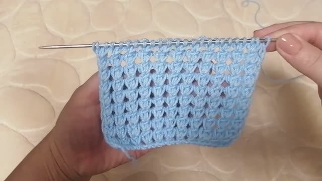 Узор спицами. Сердечки смотреть онлайн