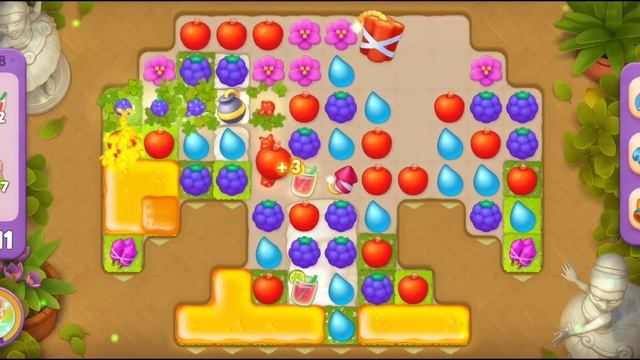 Gardenscapes Level 678 Walkthrough "No Boosters Used" смотреть онлайн
