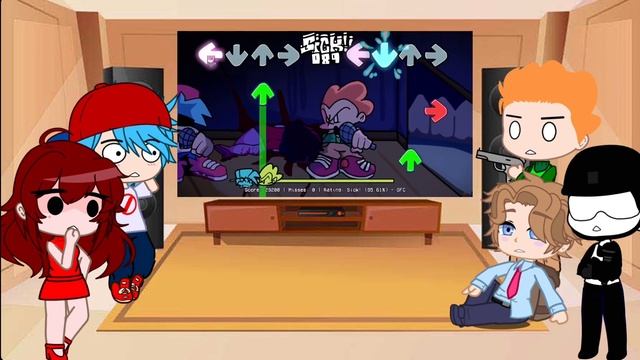 Fnf React To Thanatophobia + Cutscenes & Ending || Pico vs Evil BF (Girlfriend Dies) смотреть онлайн