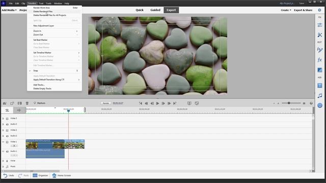 Premiere Elements - Lesson 144 - Render Work Area, And Delete Rendered Files