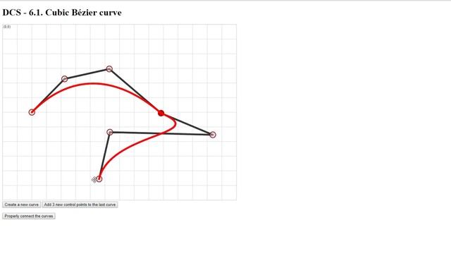 Bezier curve of degree 3 with option to force C1 continuity смотреть онлайн
