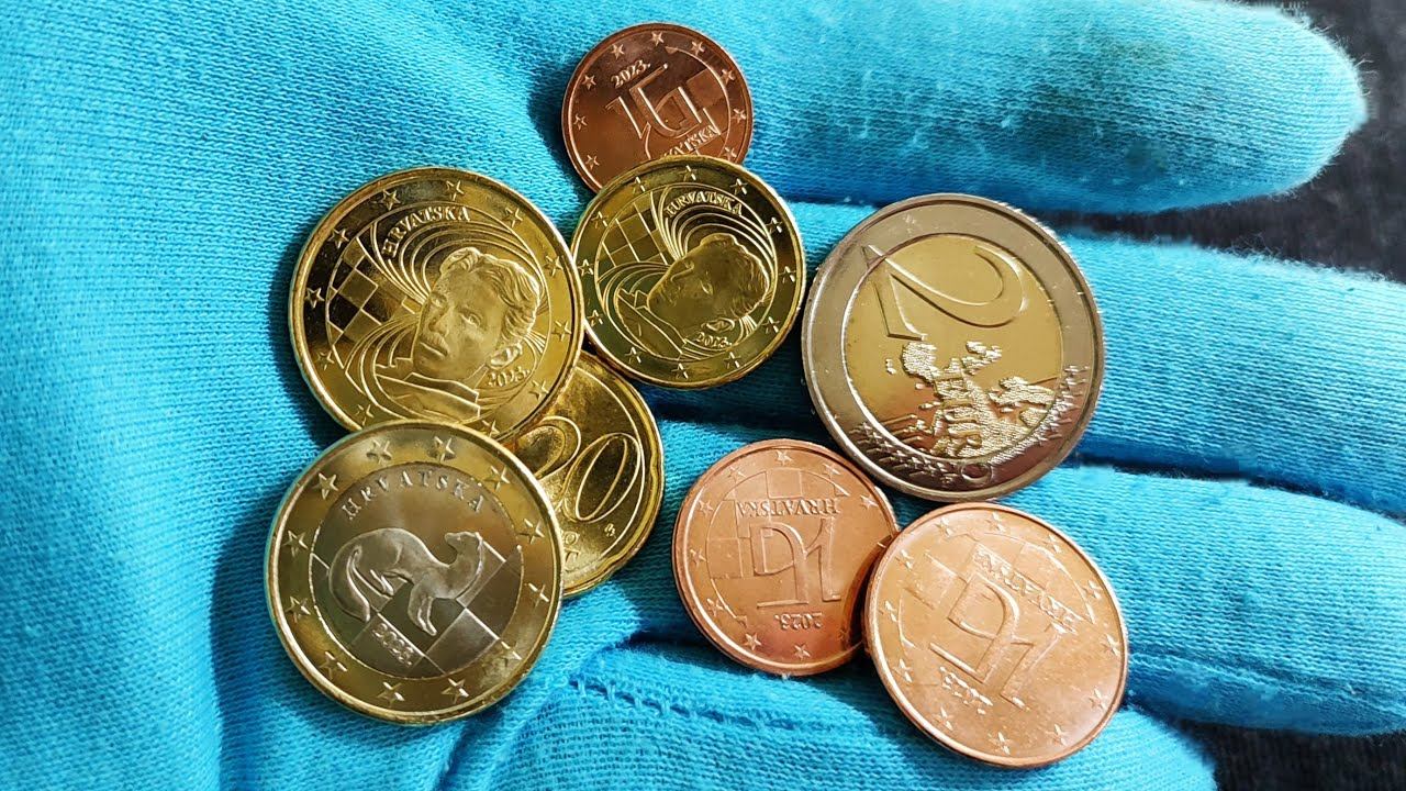 Новые ЕВРО 2023 Хорватии - приглядимся почему Тесла, куница и глаголица на монетах Евросоюза. смотреть онлайн