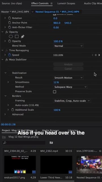 How to Fix Shaky Video in Premiere Pro with Warp Stabilizer Effect! смотреть онлайн