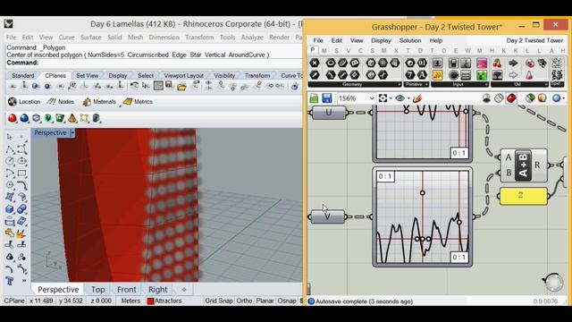 Rhinoceros and grasshopper 2016 tutorial 1 смотреть онлайн