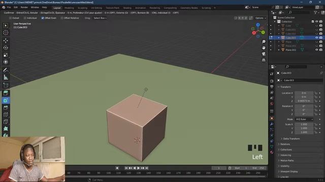 En quel moment on utilise l'outil Inset | Apprendre Blender 3D смотреть онлайн