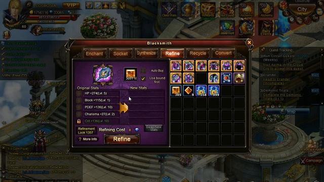 ➜ Wartune GUIDE Refining My Level 60 Equipment By COSMOS Mage At Kabam