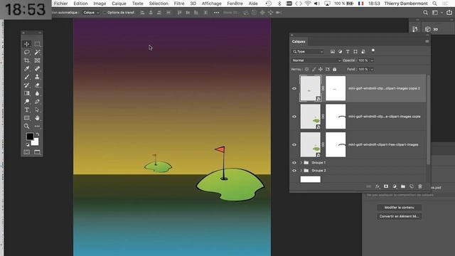 Une Illustration Photoshop avec les bons paramètres de départ pour une composition harmonieuse смотреть онлайн