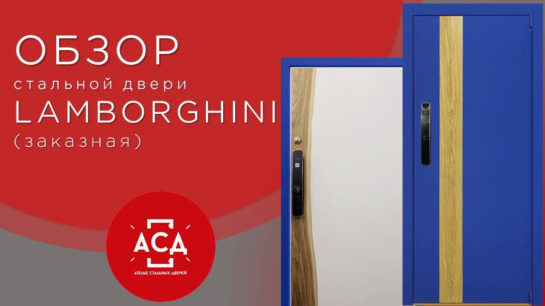 Lamborghini - стильная современная заказная дверь под заказ. Видеообзор смотреть онлайн
