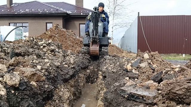 Мини экскаватор 29575 копаем дорогу смотреть онлайн