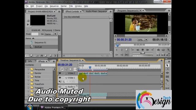 Adobe Premiere Pro CS3 (Last Part) - Basic To Advance Video Training Urdu / Hindi | Design Tech