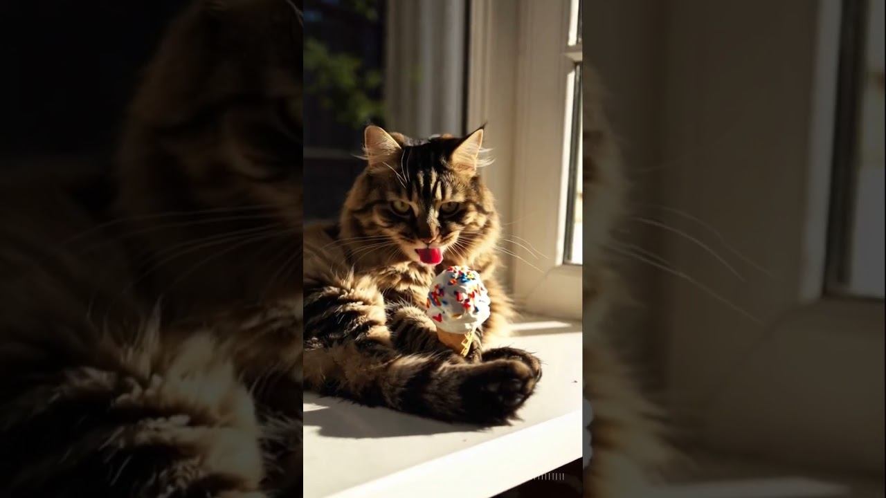 Ice Cream Lover Cat смотреть онлайн