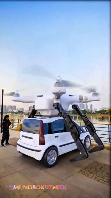Поскорей бы уже такое Концепт дрона для транспортировки автомобилей, и крупногабаритного груза. смотреть онлайн