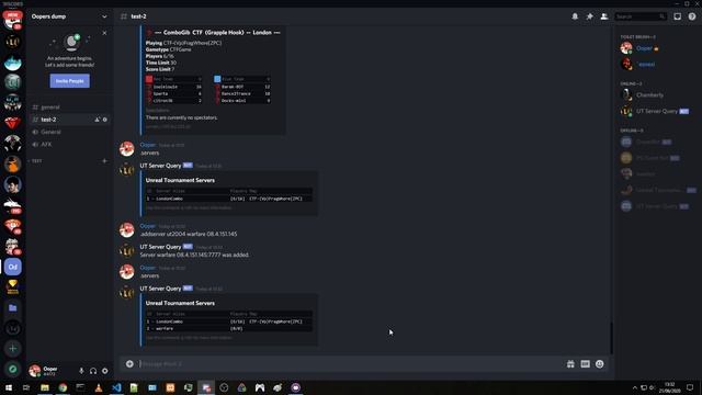 Discord UT server query demo 1 смотреть онлайн