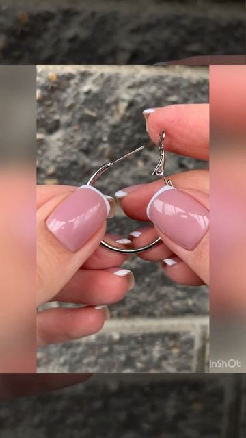 Распаковка серьги - кольца KARNI , цвет серебро, диаметр 3 см. смотреть онлайн