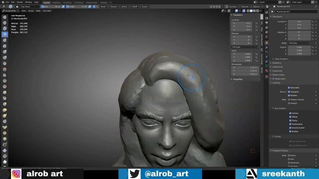 Summer character sculpting in blender 2.9 смотреть онлайн