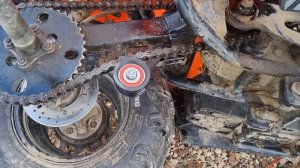 Замена ролика натяжителя цепи на квадроцикле 200 кубов на ролик грм ВАЗ