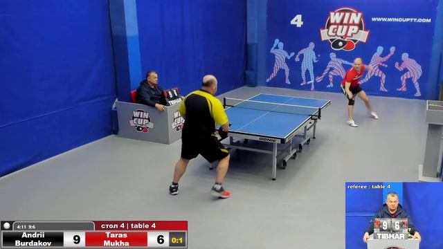 07:30 Бурдаков Андрей 3-1 Муха Тарас стол 4 ЮГ-1 07.05.22 смотреть онлайн