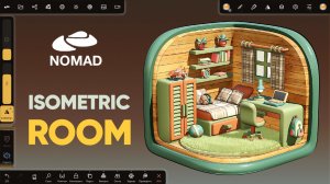 Nomad Sculpt 2.1 | Изометрическая 3д комната | Мультяшная комната