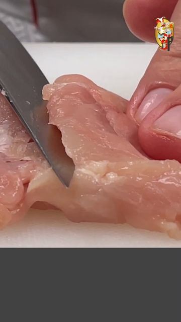 Курица с сыром, грибами, беконом за 11 минут в духовке (часть 3, подготовка курицы и сыра)