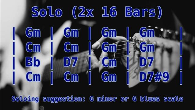 Бэкинг трек in Gm (Blues for You) смотреть онлайн