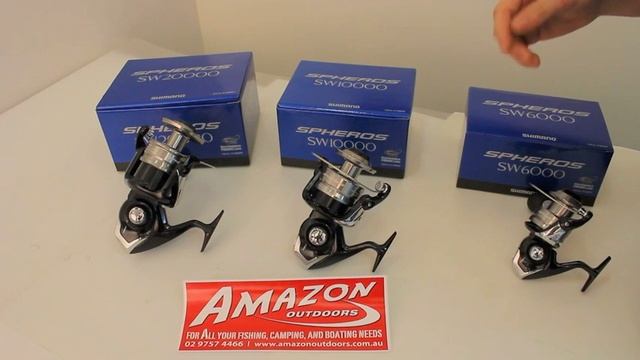 Shimano Spheros SW 6000 /10000 / 20000 Fishing Reels - Amazon Outdoors